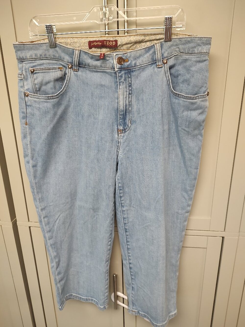 Izod Women's Capri Denim Pants Size 16